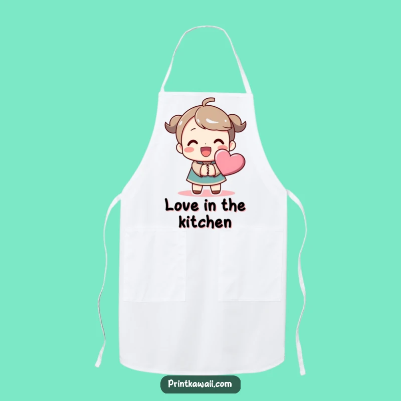 Funny Heart Hands Apron: Joyful Chef Character, Perfect Kitchen Funny Gift
