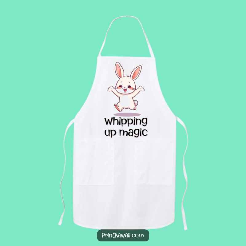 Funny Playful Bunny Apron - Kitchen Fun, Perfect Cooking Gift