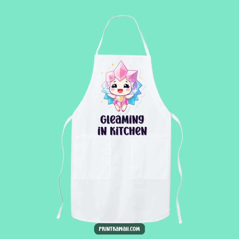 Funny Sparkling Gem Apron - Radiant Chef's Bib, Perfect Funny Gift