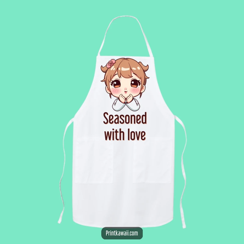Funny Cute Kiss Apron - Kitchen Ready for Sweet Affection