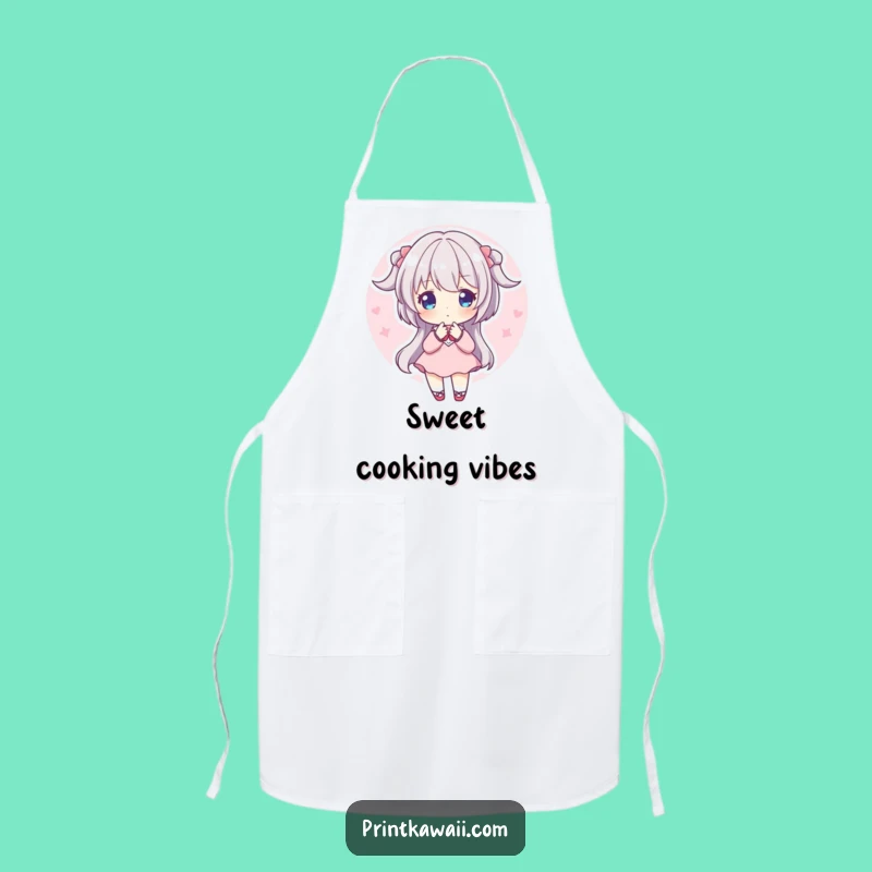 Funny Sweet Baker's Aura Apron: Pink Glow, Cute Kitchen Gift
