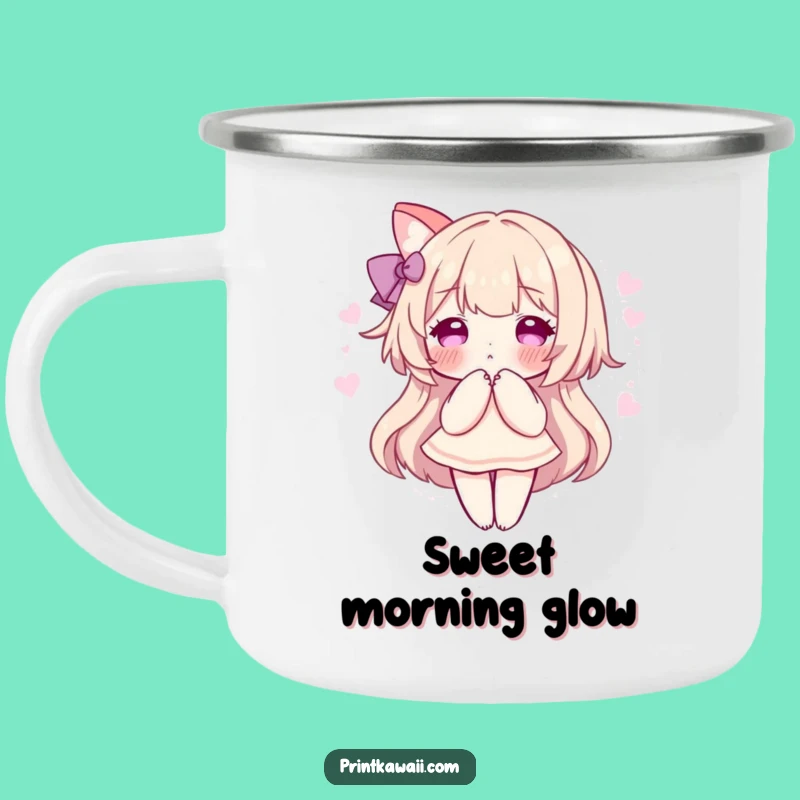 Funny Sweet Aura Camping Mug: Gentle Character, Perfect Outdoor Funny Gift