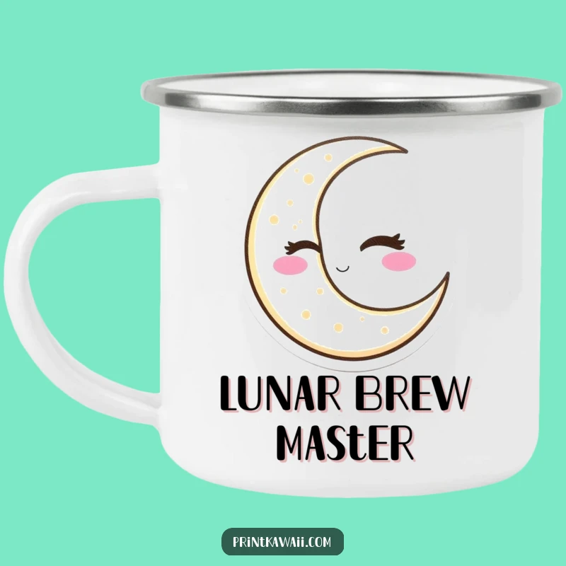 Funny Winking Moon Camping Mug: Sip & Smirk Under the Stars
