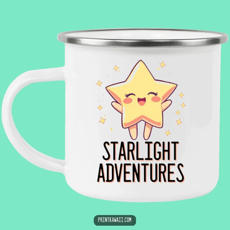 Funny Star Spin Camping Mug: Sparkle on Your Adventures