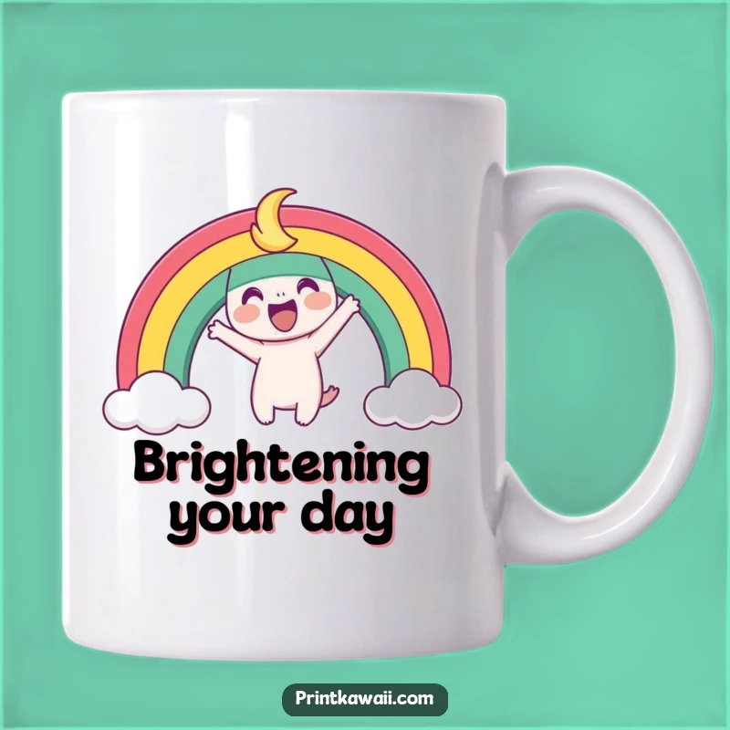 Funny Playful Rainbow Mug - Arch of Happiness, Perfect Funny Gift