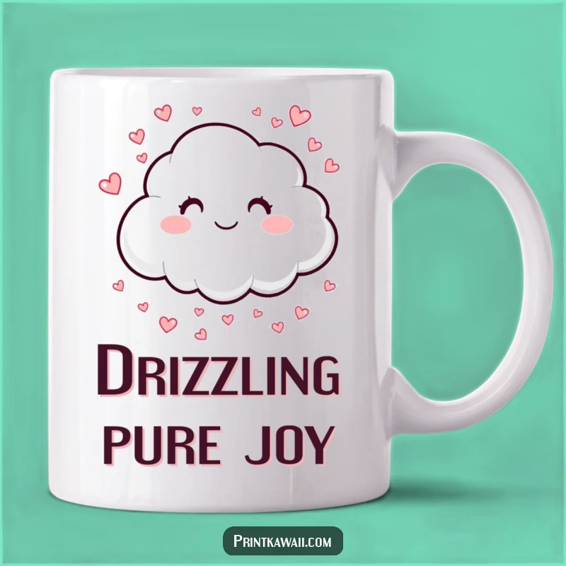 Funny Happy Cloud Mug: Sweet Character Gift Sprinkling Love