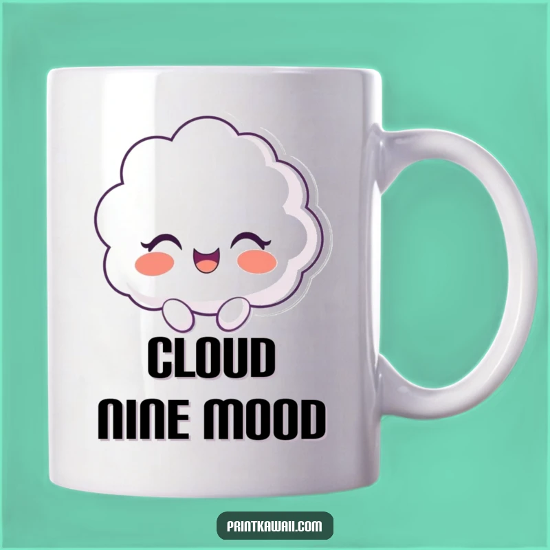 Funny Cloud Character Giggle Mug, A Hilarious and Joyful Gift Idea