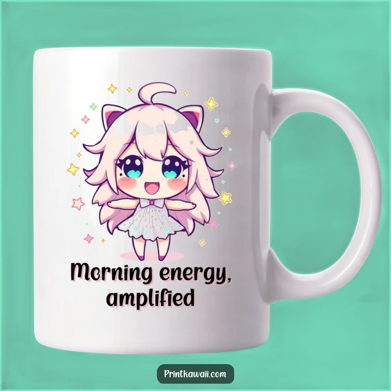 Funny Sparkle Dust Mug: Excitement Bursting Character for a Joyful Sip