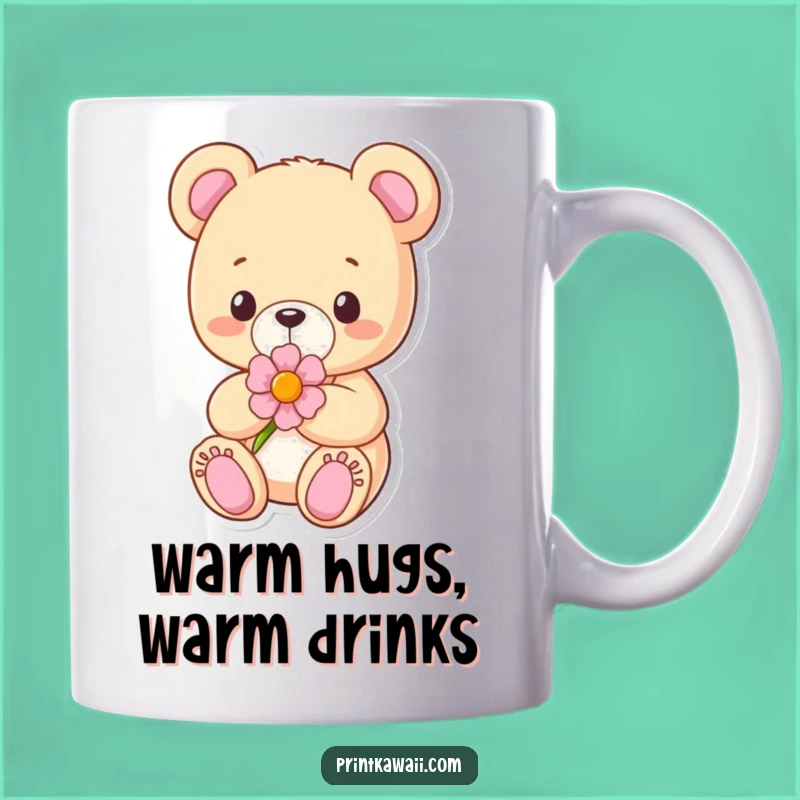 Funny Teddy Bear Mug: Content Bear Character Gift for Cozy Comfort