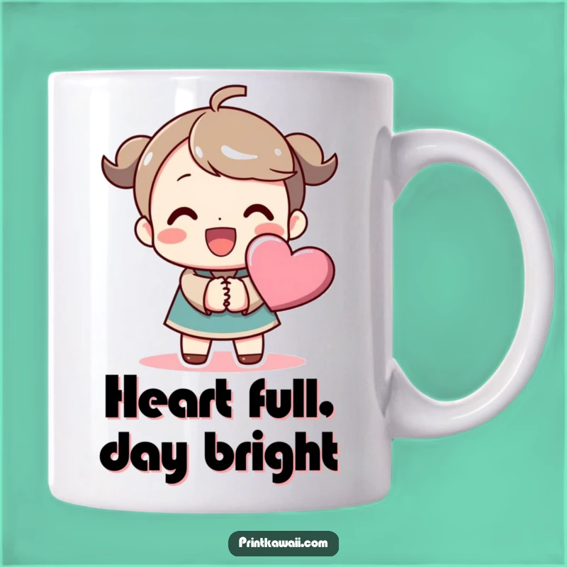 Funny Heart Hands Mug: Joyful Character's Love, Perfect Gift of Happiness