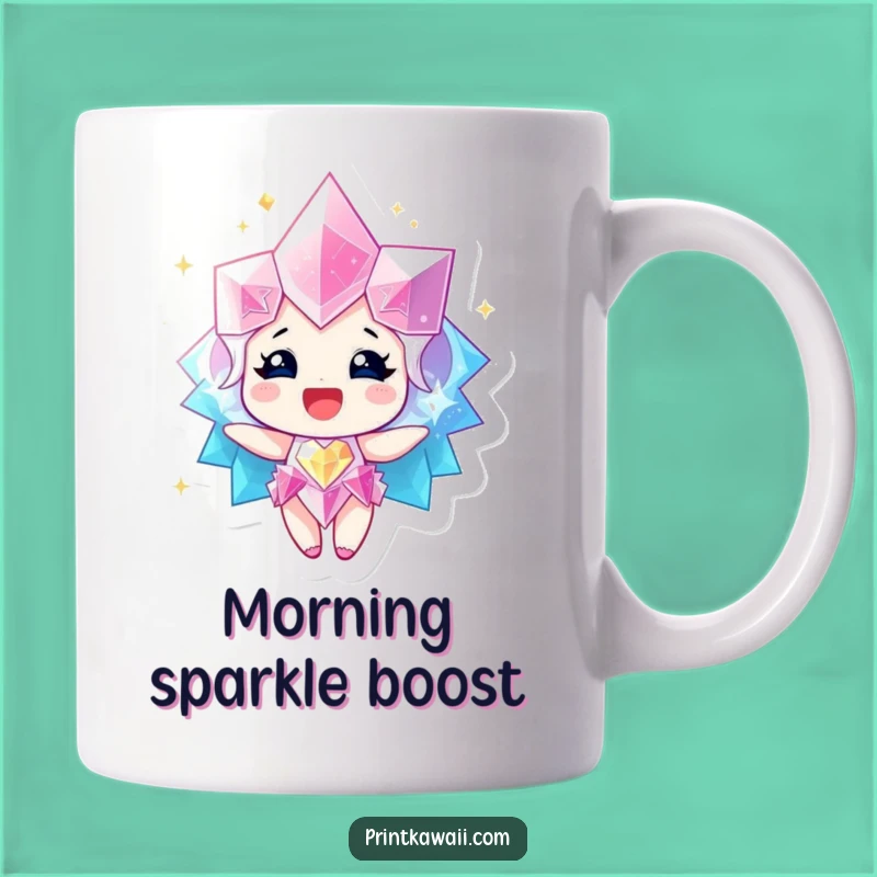 Funny Sparkling Gem Mug - Radiating Joy, Perfect Funny Gift