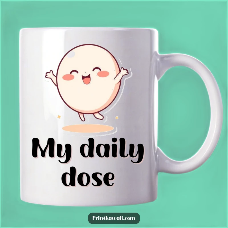 Funny Dancing Round Character Mug: Sip Your Way to a Happy Mood!