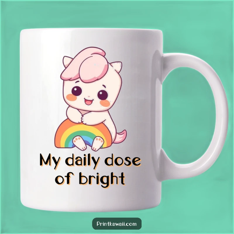 Funny Kawaii Rainbow Hug Mug: A Joyful Gift for Her