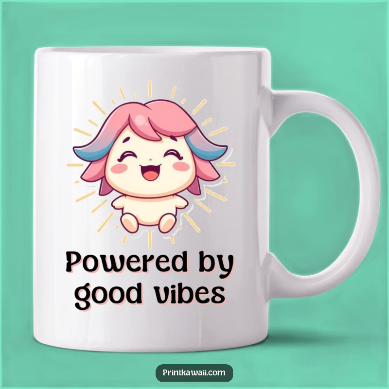 Funny Positive Energy Mug: Bright Character Gift for Happy Souls