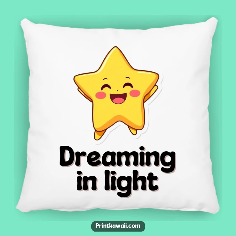 Funny Star Pillow: Joyful Jumping Character for Cozy Comfort
