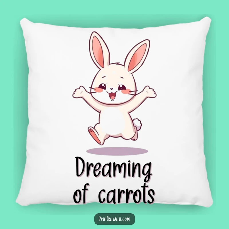 Funny Playful Bunny Pillow - Cozy Comfort, Happy Accent Pillow