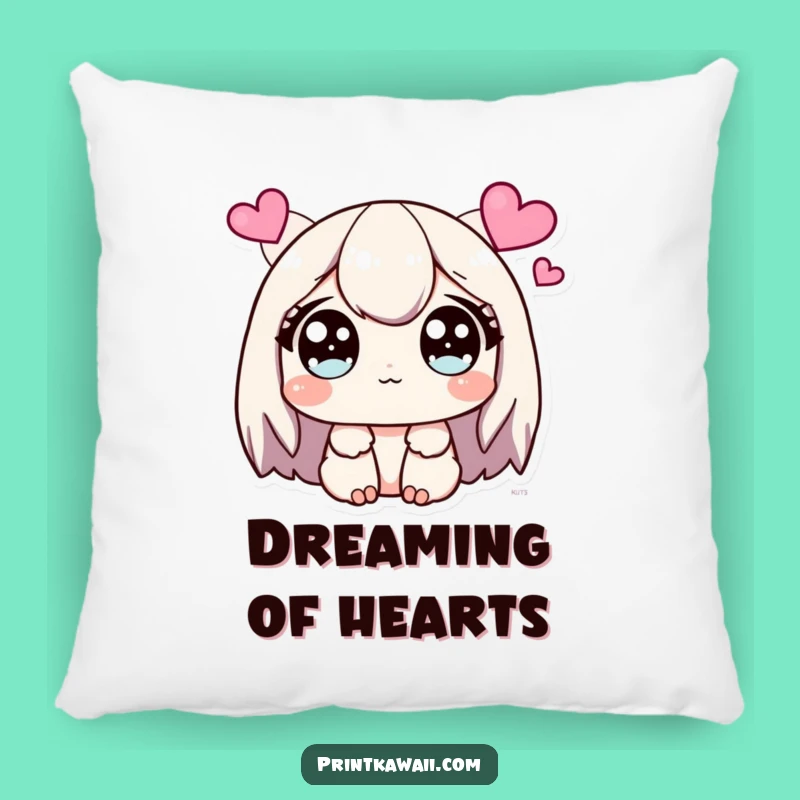 Funny Sparkling Eyes Pillow: Cozy Comfort with a Heart-Filled Gaze