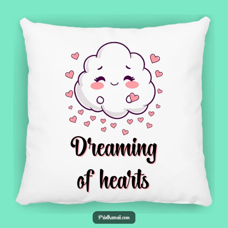 Funny Heart Rain Cloud Pillow: Comfy Cushion for Sweet Dreams