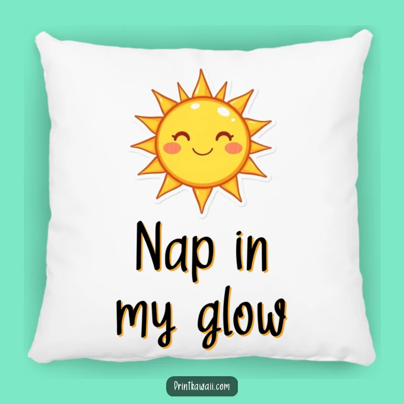 Funny Sunbeam Pillow - Happy Character Comfort, Perfect Cozy Gift