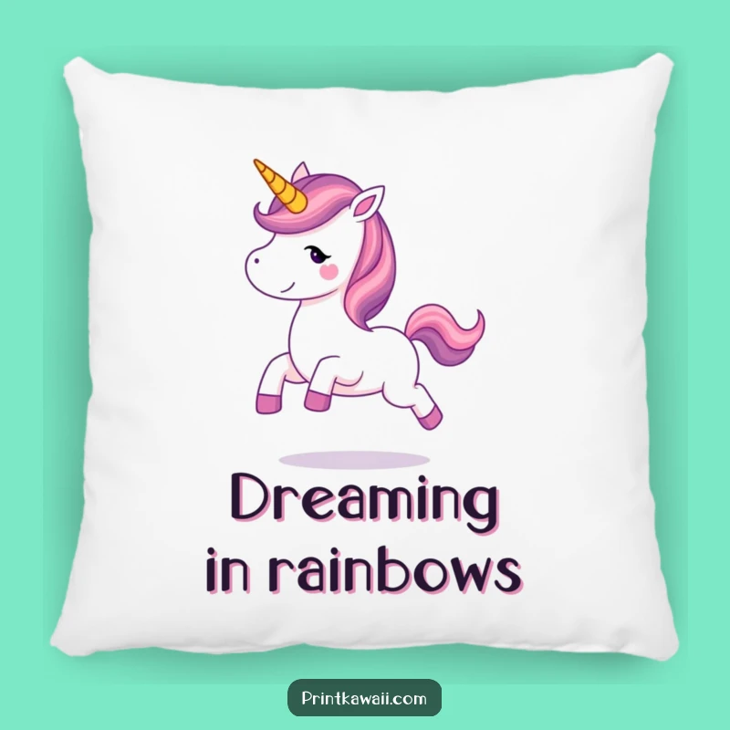 Funny Unicorn Prancing Pillow: Soft Magical Decor, Comfy and Joyful Gift