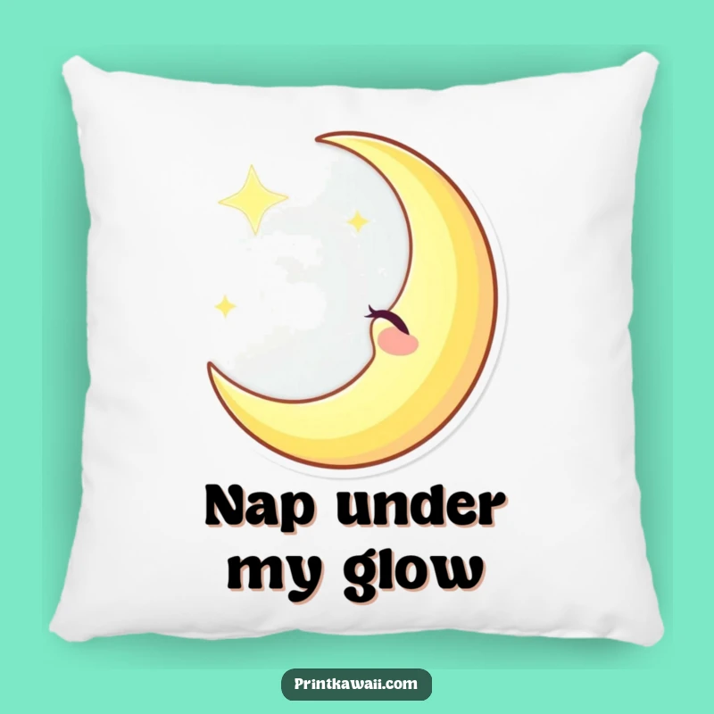 Funny Winking Moon Pillow: Cozy Celestial Comfort and Humor, The Ultimate Funny Gift!