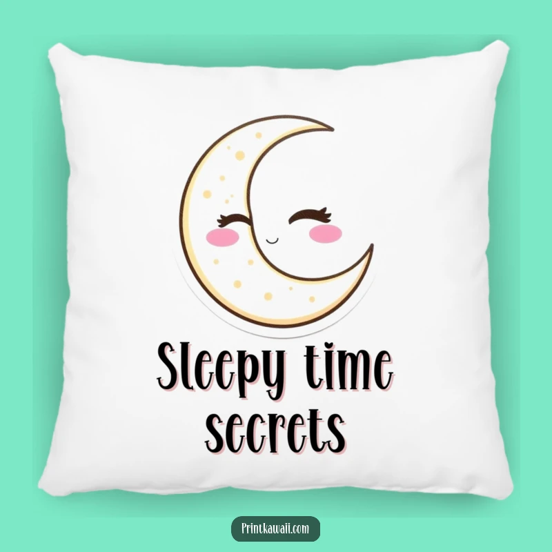 Funny Winking Moon Pillow: Cozy Celestial Comfort with a Smirk