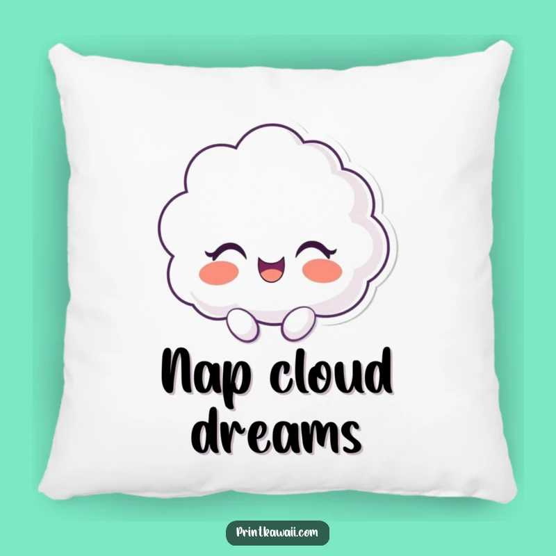 Funny Pillow: Giggling Cloud Character Comfort, A Cozy Humorous Accent