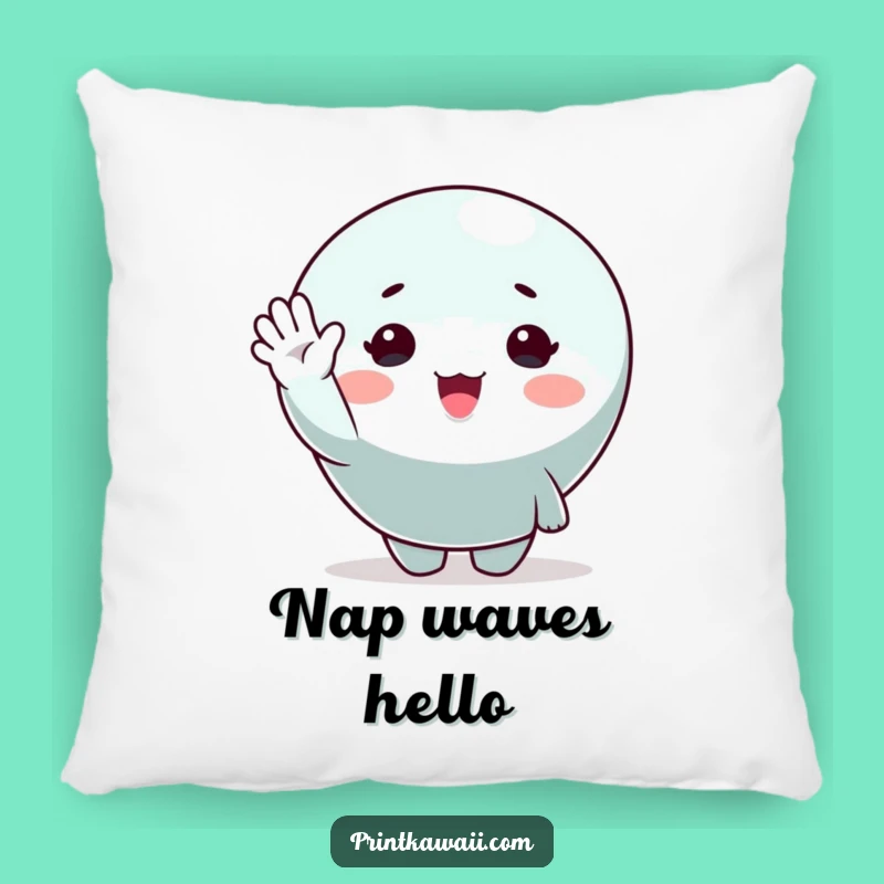 Funny Cute Character Pillow: Soft and Cheerful Waving Accent