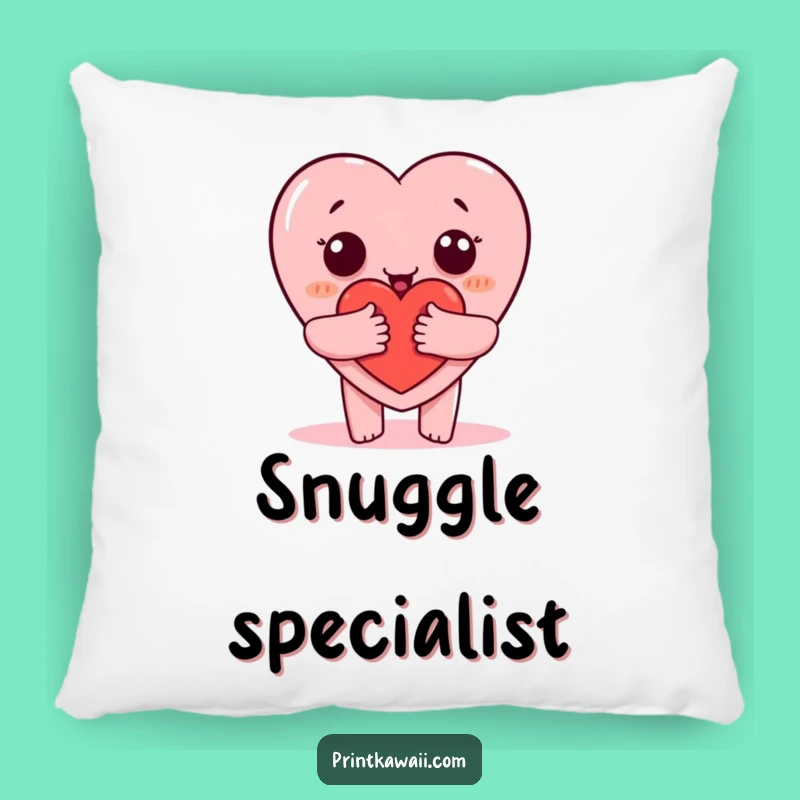 Funny Hugging Heart Pillow: Cozy Comfort with a Loving Character