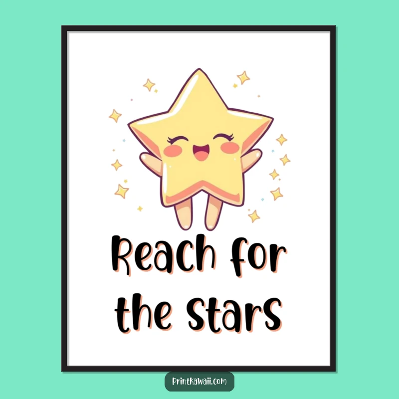Funny Star Spin Digital Art: Sparkly Character Download for Instant Joy