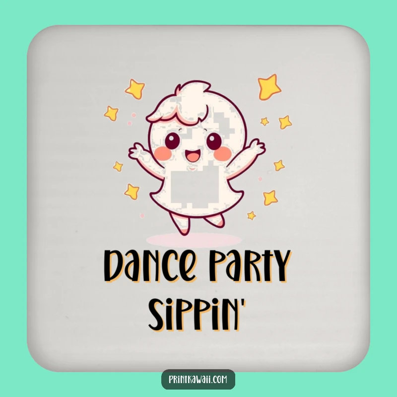 Funny Kawaii Dance Coasters: Starry Character Protection, Wonderful Funny Gift
