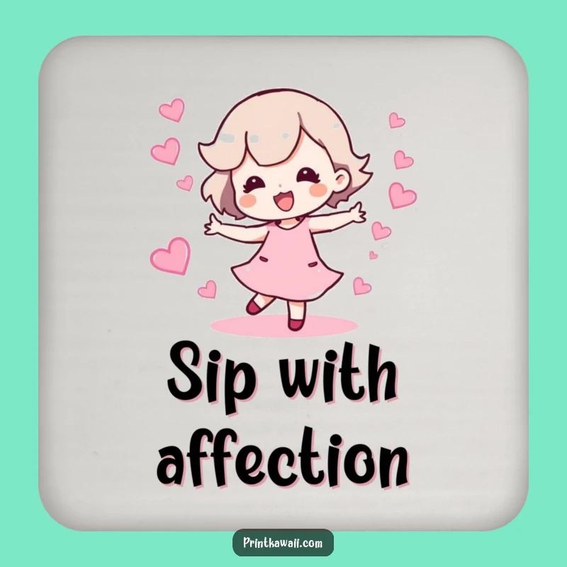 Funny Happy Dance Coaster: Charming Character Party Decor Gift