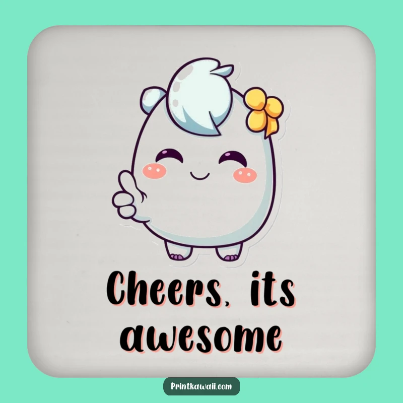 Funny Thumbs Up Coaster: Cheerful Protection for Your Surfaces