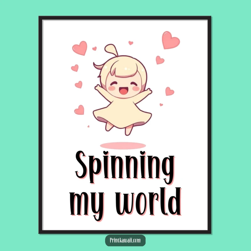 Funny Joyful Spin Poster: Add a Splash of Happiness to Your Walls