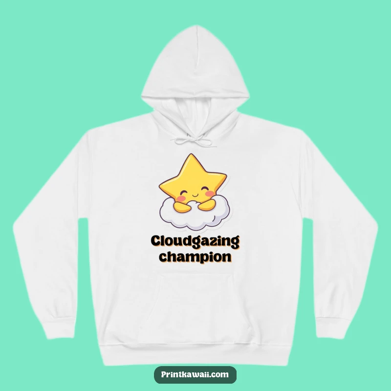 Funny Star Hugging Cloud Hoodie: Cozy Up in Celestial Comfort!