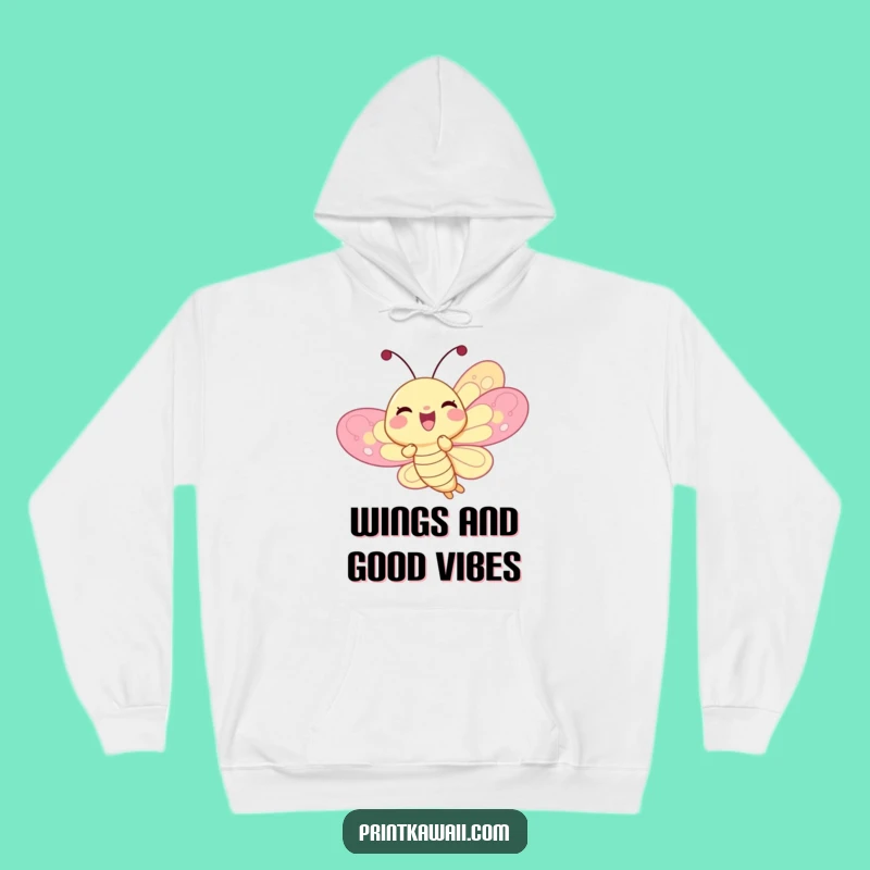 Cozy Funny Butterfly Hoodie: Wrap Yourself in Joyful Comfort, A Perfect Funny Gift!