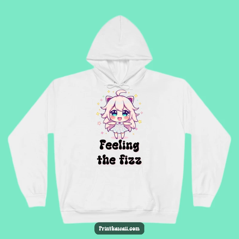 Funny Sparkle Dust Hoodie: Cozy Excitement Bursting Character for Warmth