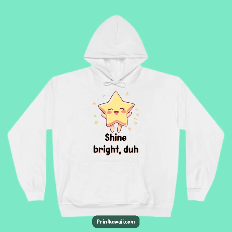 Funny Star Spin Hoodie: Cozy Up with This Joyful Character Sweatshirt