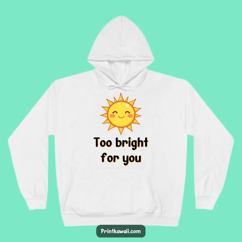 Funny Warm Sun Hoodie - Cozy Character Design, Ideal Cheerful Gift