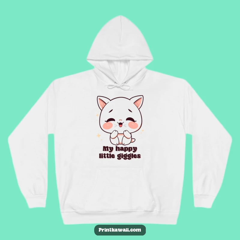 Funny Kawaii Kiss Hoodie: Cozy Giggling Character, Amazing Funny Gift