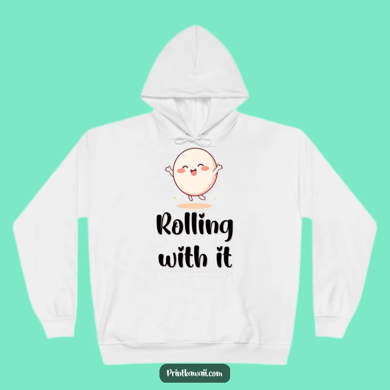 Funny Dancing Round Character Hoodie: Cozy Up and Get Your Groove On!
