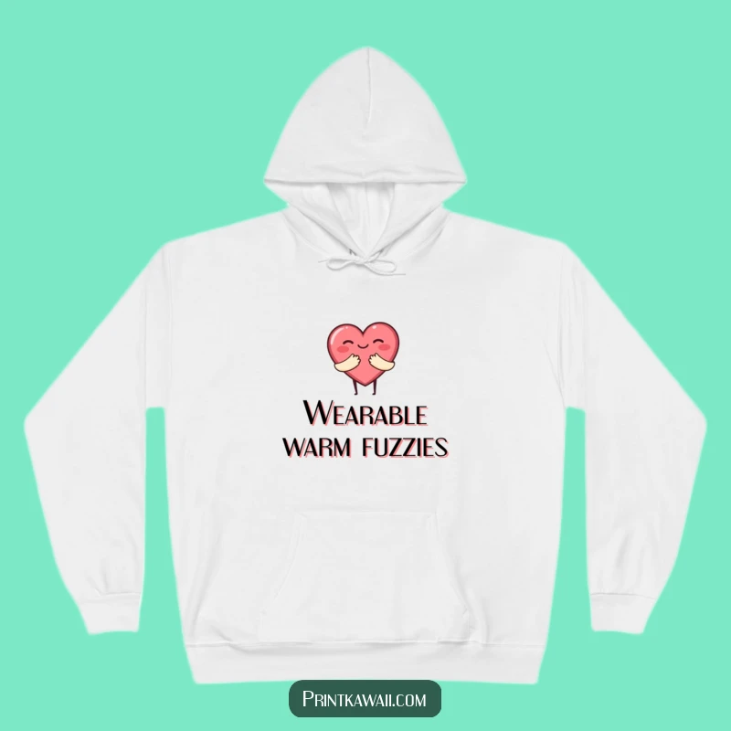 Funny Heart Hug Hoodie: Cozy Love - A Warm & Hilarious Gift