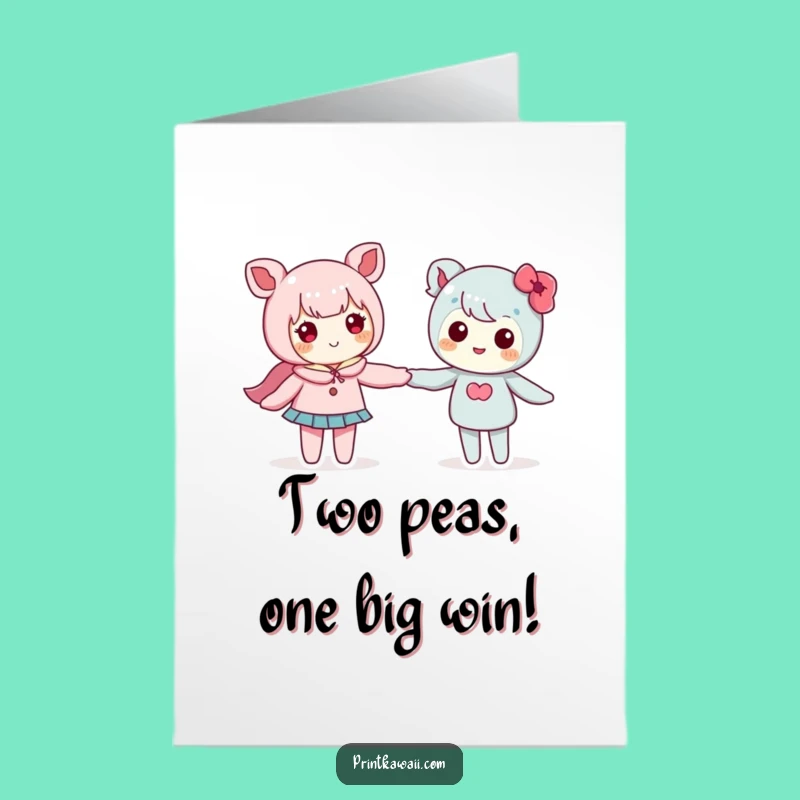 Adorable Free Printable Congratulations Card: Cute Couple Hand-in-Hand