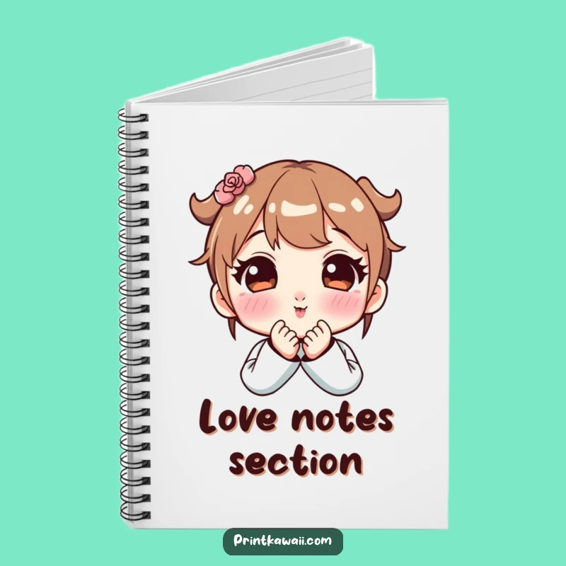 Funny Cute Kiss Notebook - Jot Down Your Sweetest Thoughts