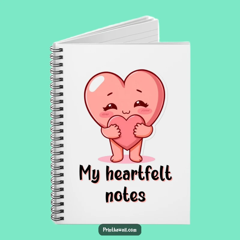 Funny Heart Hug Notebook - Record Your Warm Thoughts