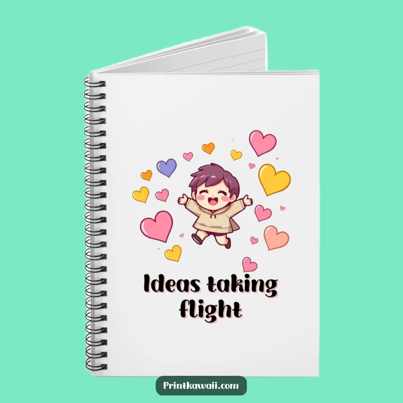 Funny Journal Notebook: Character's Heart Leap - Creative Funny Gift