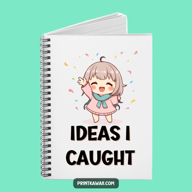 Funny Confetti Pose Notebook: Cute Character Journal for Playful Ideas