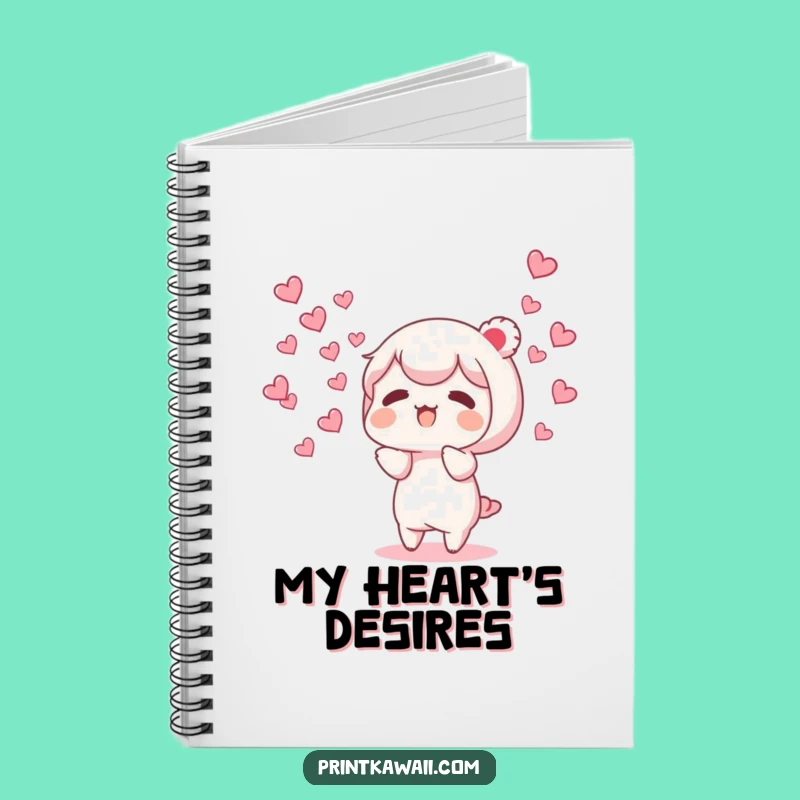 Funny Love Heart Notebook - Caring Character Journal, Great Funny Gift