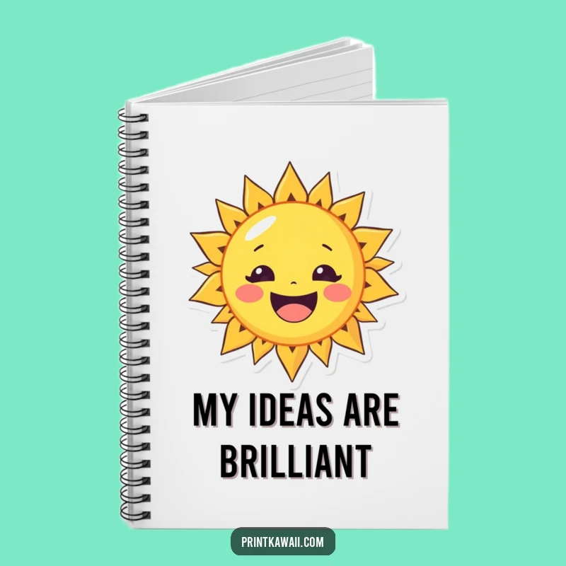 Funny Cheerful Sun Notebook - Jot Ideas with Sunshine, Gift