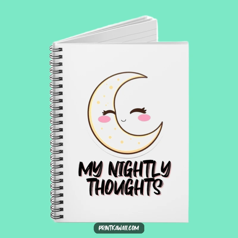 Funny Winking Moon Notebook: Jot Down Ideas with Cosmic Cheekiness